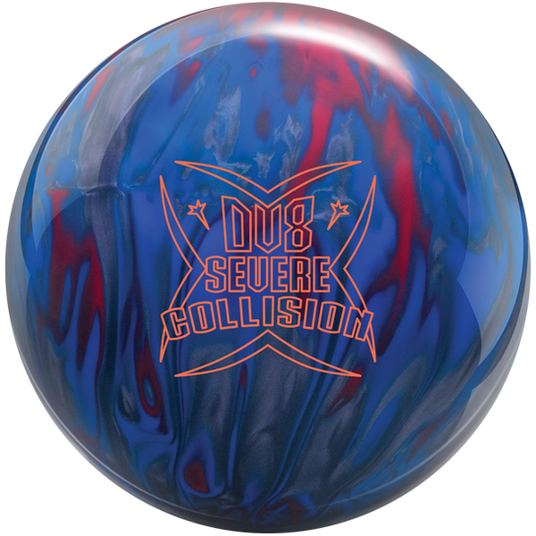 DV8 Severe Collision bowling ball – front view