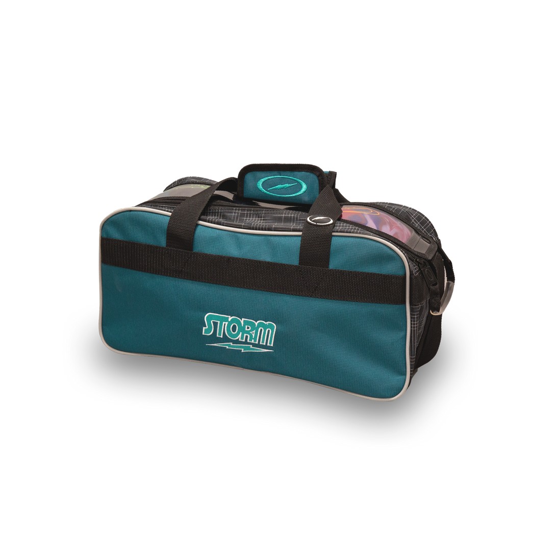Storm 2-Ball Tote - Steel Blue/Black