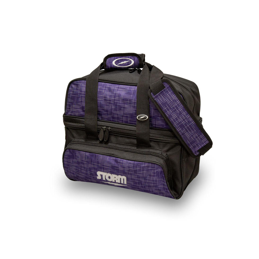 Storm 2-Ball Deluxe Tote - Abstract Purple/Black