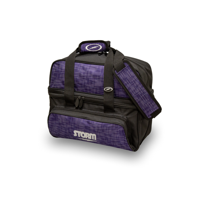 Storm 2-Ball Deluxe Tote - Abstract Purple/Black