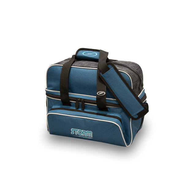 Storm 2-Ball Deluxe Tote - Steel Blue/Black