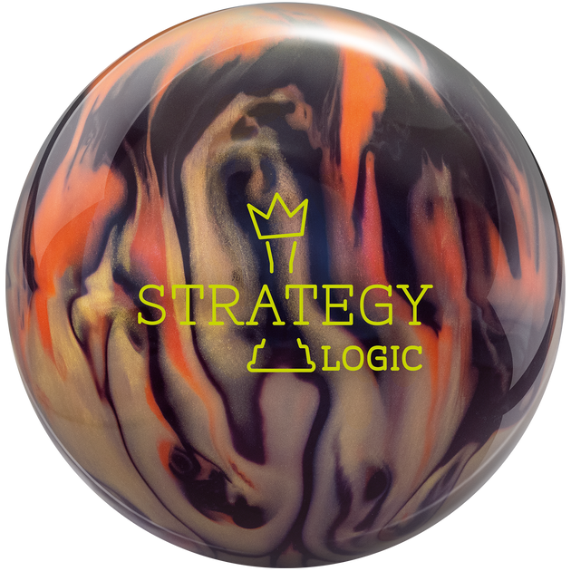 Brunswick Strategy Logic Bowling Ball - Black/Gold/Orange