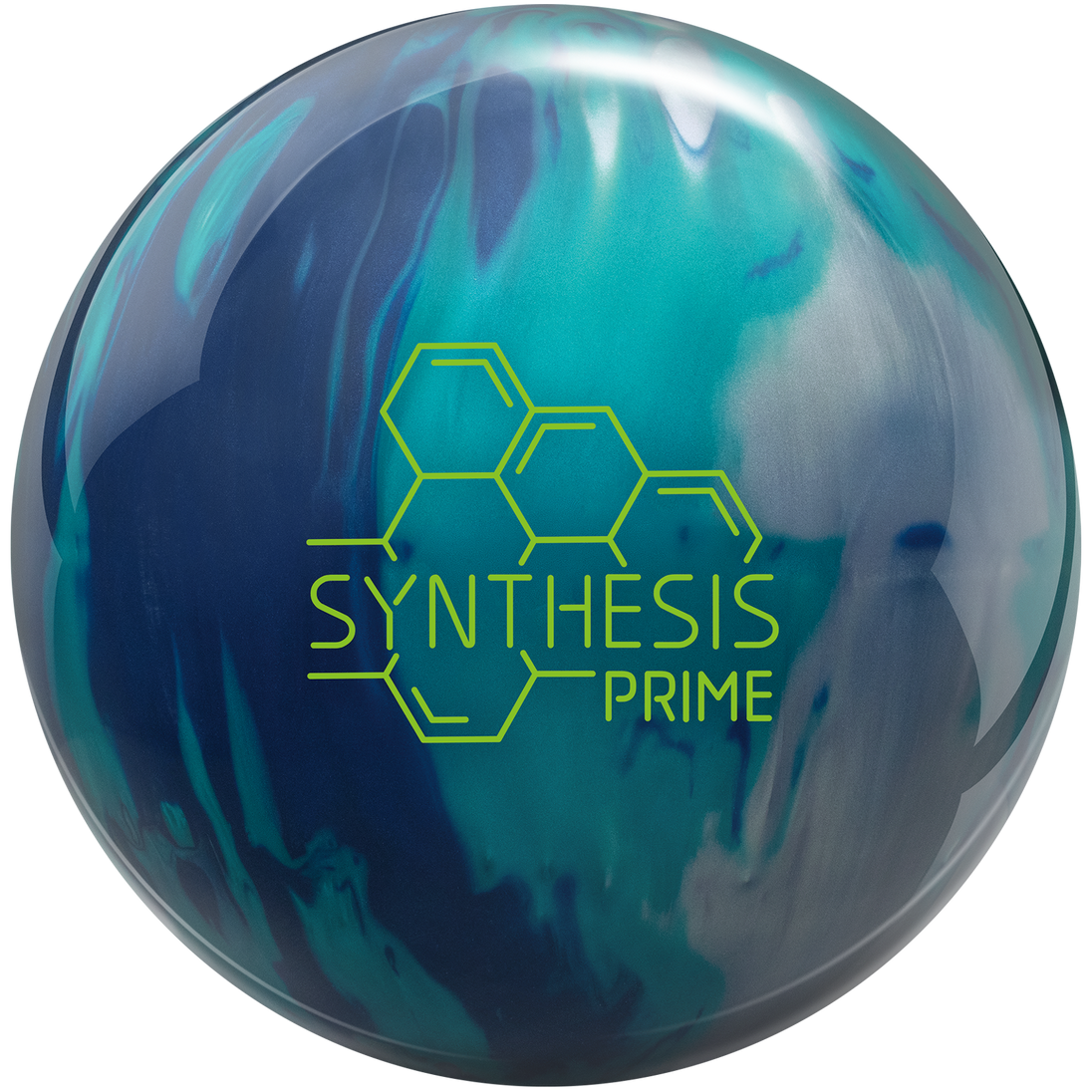 Track Synthesis Prime Bowling Ball - Silver/Blue/Teal