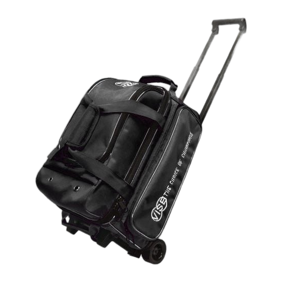 Vise 2-Ball Classic Roller Bowling Bag - Black