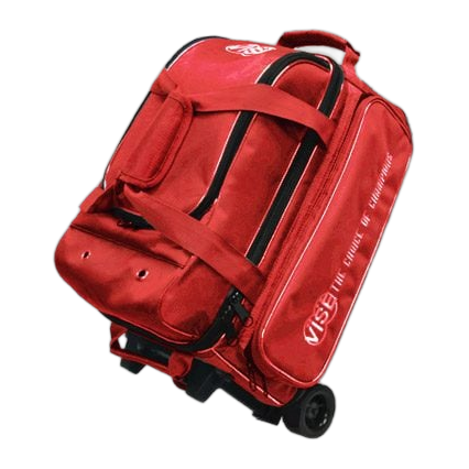 Vise 2-Ball Classic Roller Bowling Bag - Red