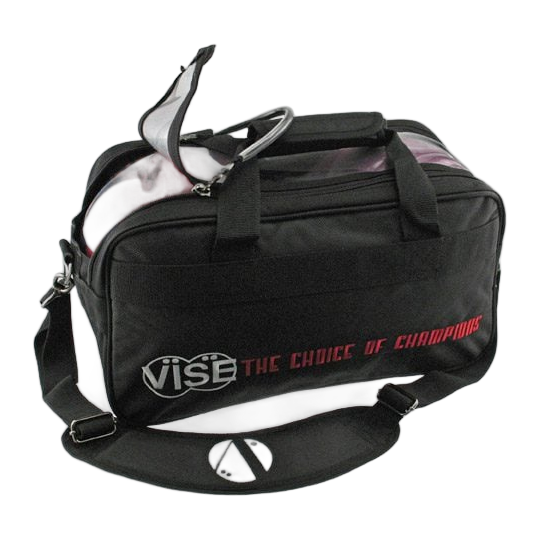Vise 2-Ball Tote Clear Top - Black