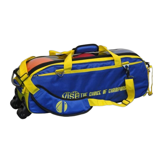 Vise 3-Ball Tote Clear Top - Blue/Yellow