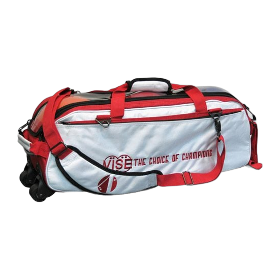 Vise 3-Ball Tote Clear Top - White/Red