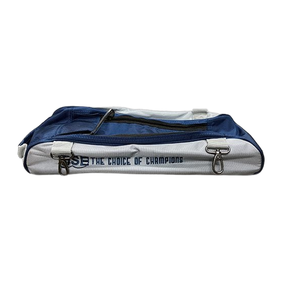 Vise 3-Ball Clear Top Add-On Shoe Bag - Navy/Silver