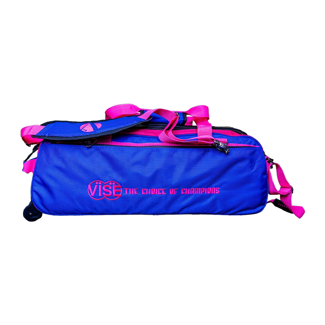 Vise 3-Ball Tote Clear Top - Blue/Pink