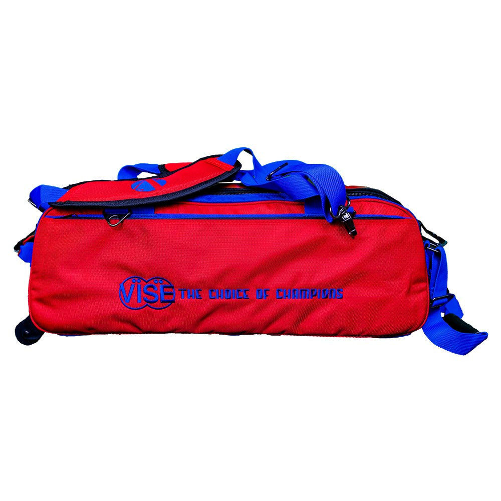 Vise 3-Ball Tote Clear Top - Red/Blue