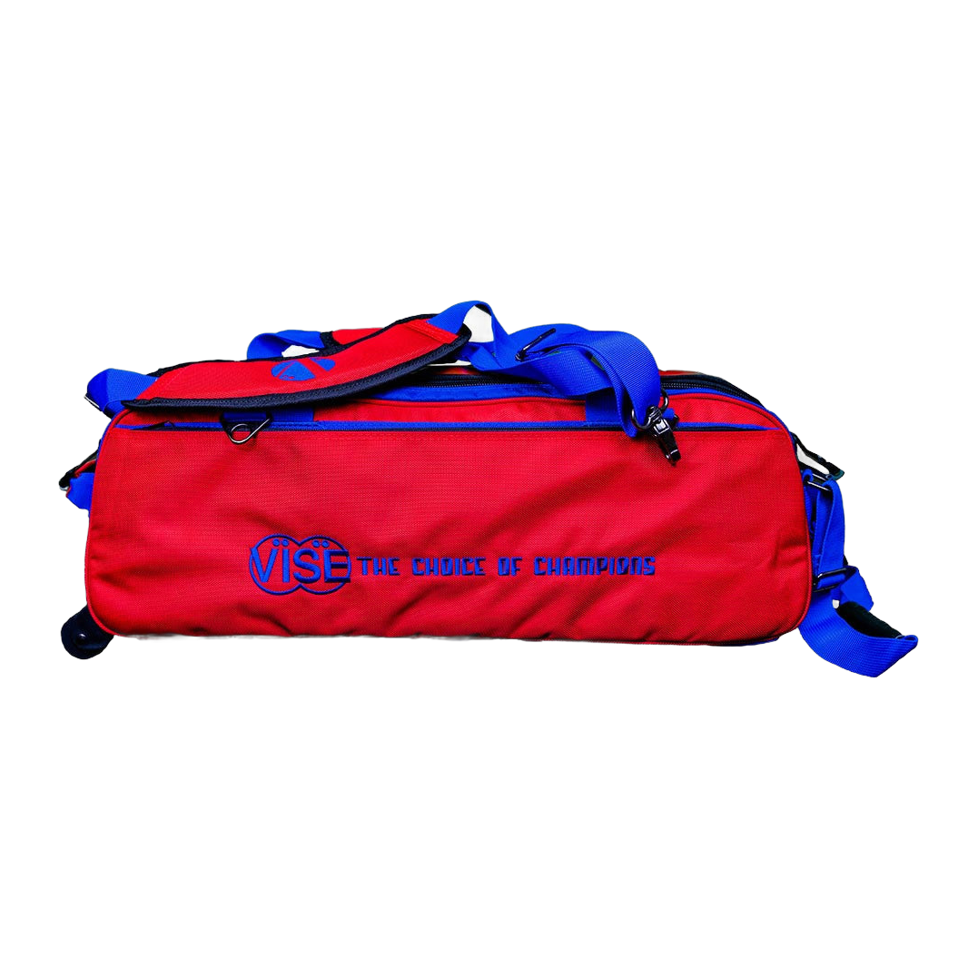 Vise 3-Ball Tote Clear Top - Red/Blue