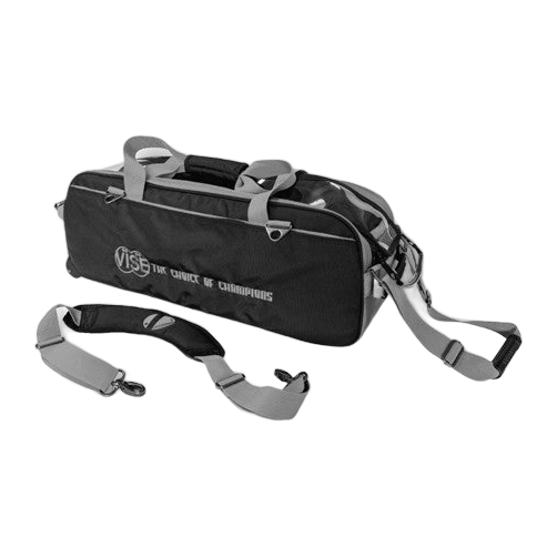 Vise 3-Ball Tote Clear Top - Black/Silver