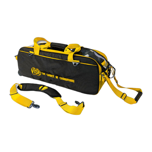 Vise 3-Ball Tote Clear Top - Black/Yellow