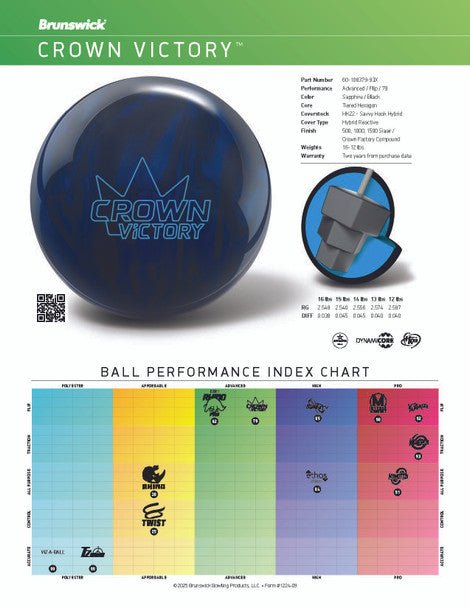 Brunswick Crown Victory Bowling Ball Bowling Balls
