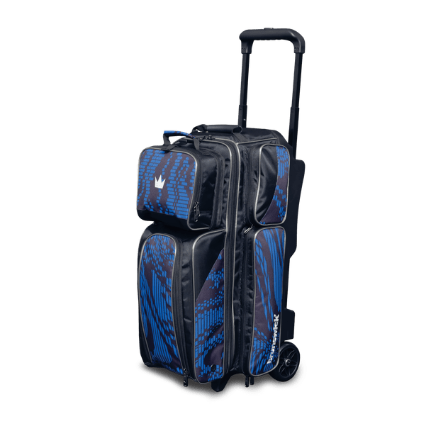 Brunswick Punisher Triple Roller Bowling Bag - Blue Bowling Bag