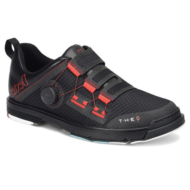 Dexter Men's THE 9 Stryker BOA Bowling Shoes - Black/Red Bowling Shoes