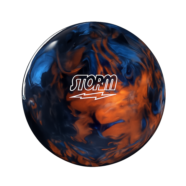 Storm EquinoX Hybrid Bowling Ball - side view showing Storm logo