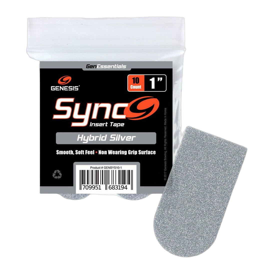 Genesis Sync Hybrid Silver 1" Bowling Tape Bowling Accessories