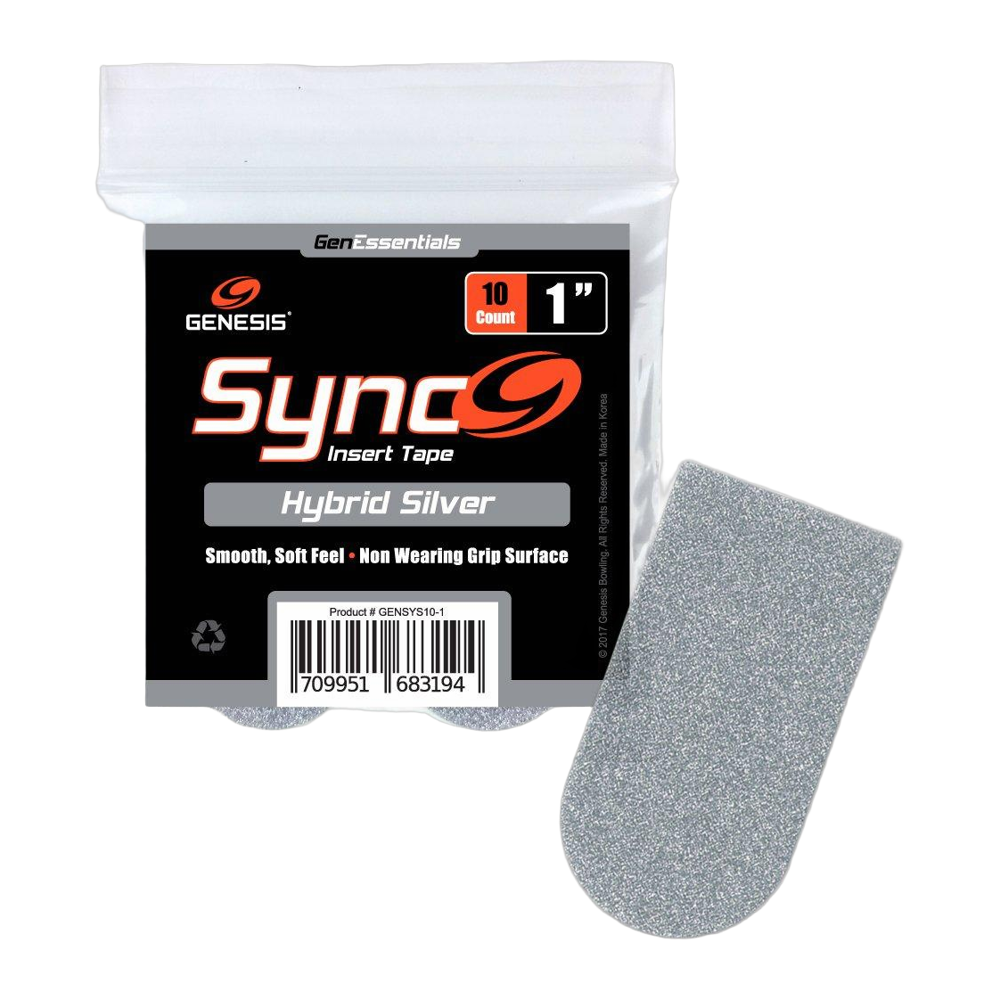 Genesis Sync Hybrid Silver 1" Bowling Tape Bowling Accessories