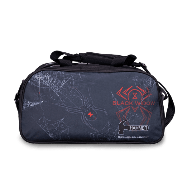 Hammer Black Widow Double Tote Bowling Bag with Shoe Pouch Bowling Bag