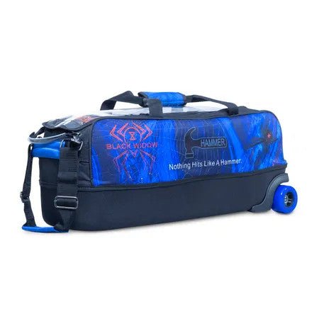 Hammer Black Widow Triple Tote Bowling Bag - Blue Bowling Bag