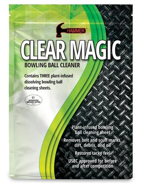 Hammer Clear Magic Bowling Ball Cleaner - Refill Sheets 3 pack Bowling Accessories