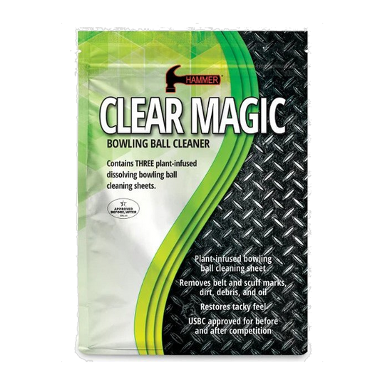 Hammer Clear Magic Bowling Ball Cleaner - Refill Sheets 3 pack Bowling Accessories