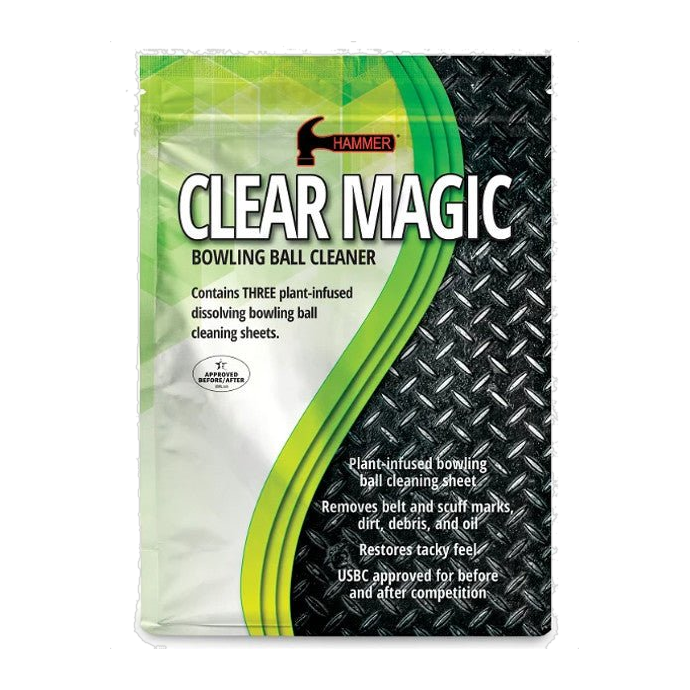 Hammer Clear Magic Bowling Ball Cleaner - Refill Sheets 3 pack Bowling Accessories