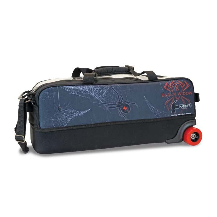 Hammer Dye Sub Slim Triple Roller Bowling Bag - Black Widow Bowling Bag