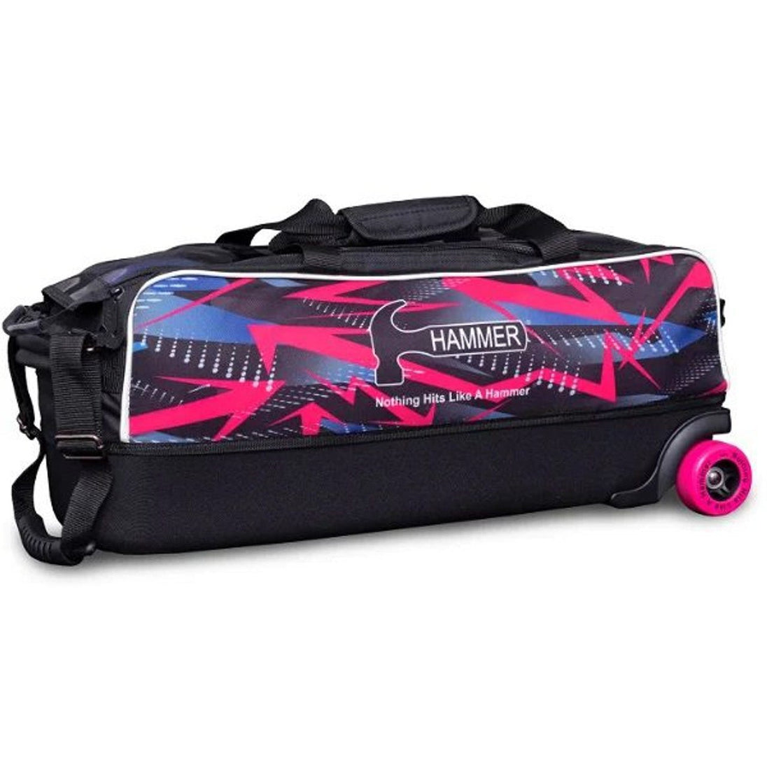 Hammer Dye-Sub Triple Tote Bowling Bag - Pink Arrows Bowling Bag