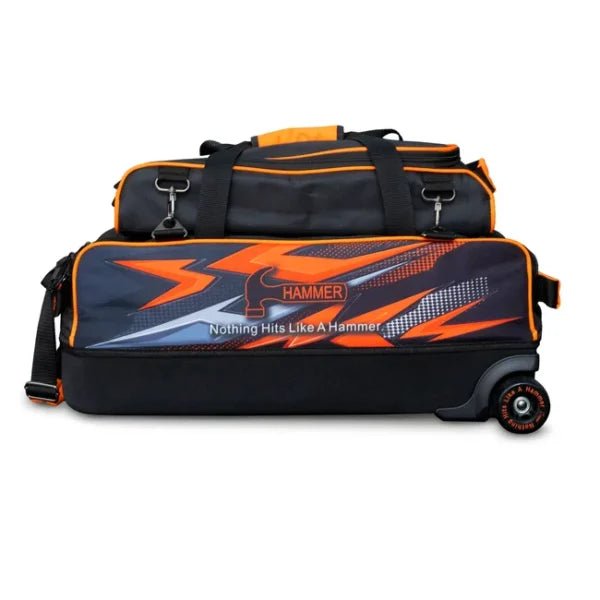 Hammer Dye Sub Triple Tote With Shoe Pouch - Orange Bowling Bag Bowling Bag