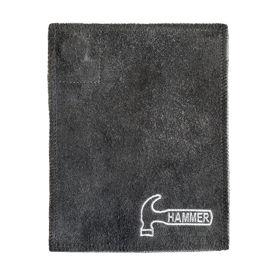 Hammer Magnetic Shammy Pad in grey leather with embroidered Hammer logo