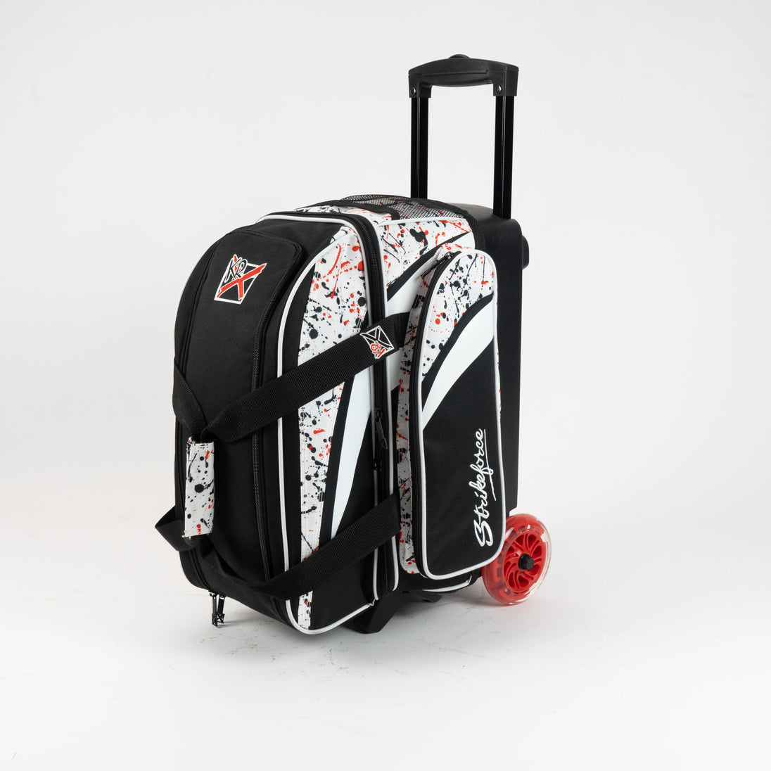 KR Strikeforce Cruiser Double Roller - White/Black/Red Splash