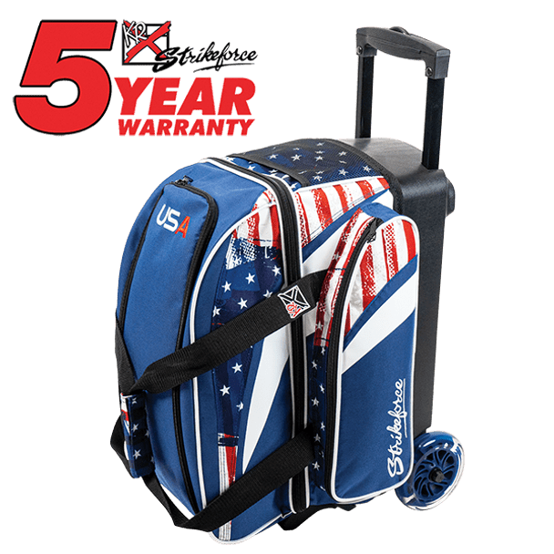 KR Strikeforce Cruiser Double Roller Bowling Bag - USA Bowling Bag