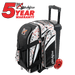 KR Strikeforce Cruiser Double Roller Bowling Bag - White/Black/Red Splash Bowling Bag