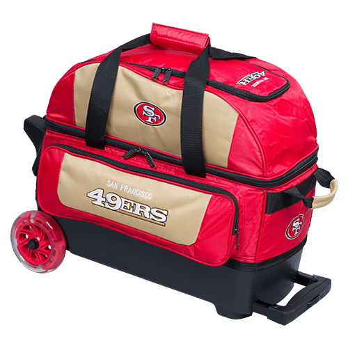 KR Strikeforce NFL San Francisco 49ers 2 Ball Roller Bowling Bag Bowling Bags