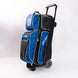 KR Strikeforce Royal Flush 360 Swivel Triple Roller Bowling Bag - blue