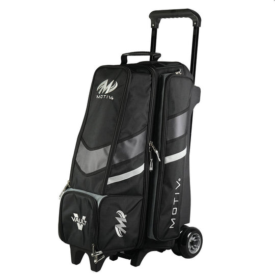 Motiv Vault Inline 4-Ball Roller - Black/Grey Bowling Bags