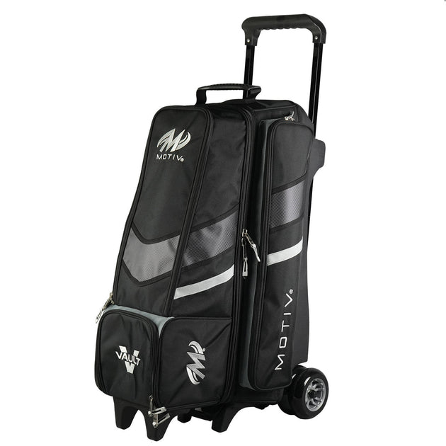 Motiv Vault Inline 4-Ball Roller - Black/Grey Bowling Bags