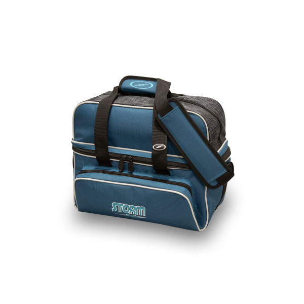 Storm 2-Ball Deluxe Tote - Steel Blue/Black