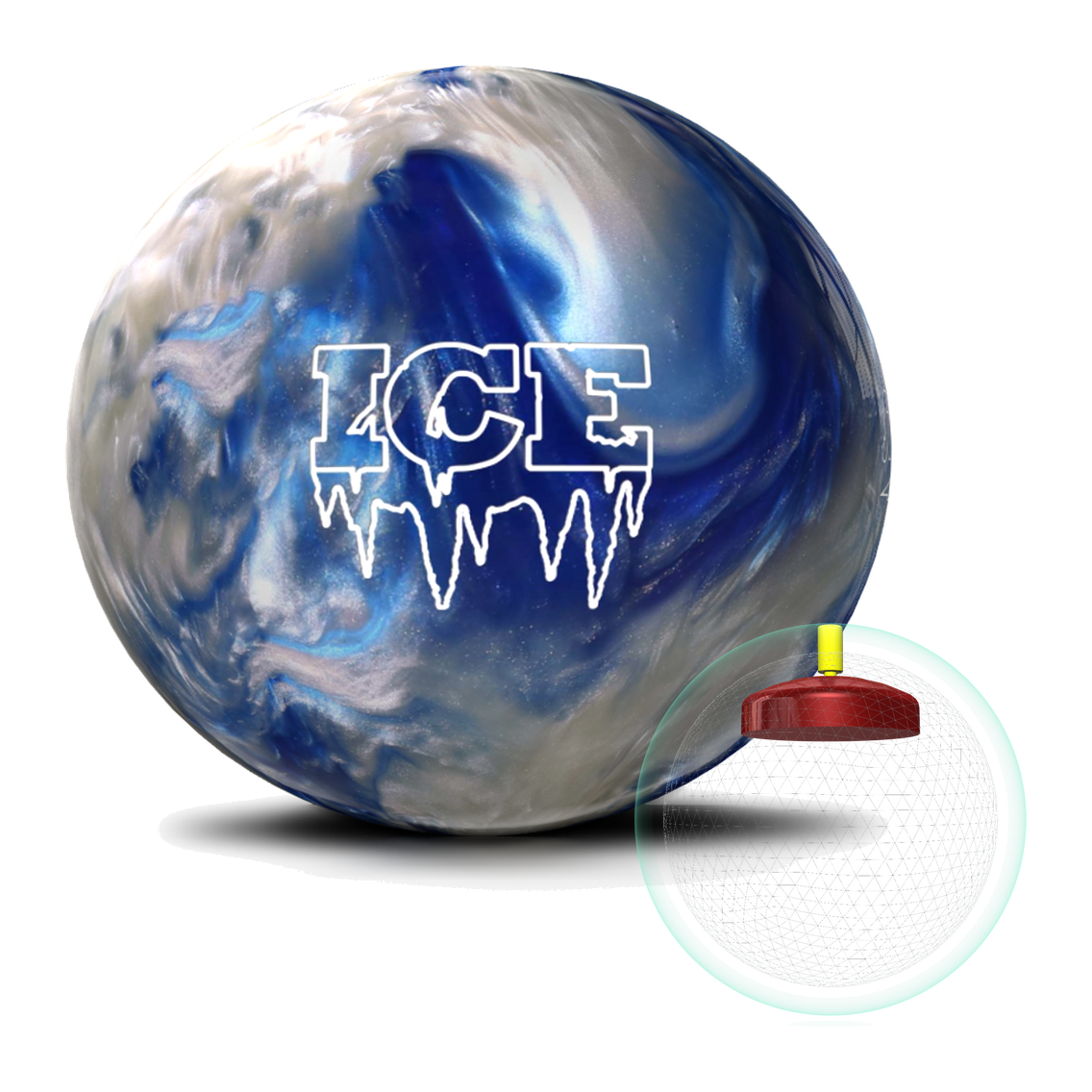 Storm Ice - Ocean Blue/White Bowling Ball Bowling Balls