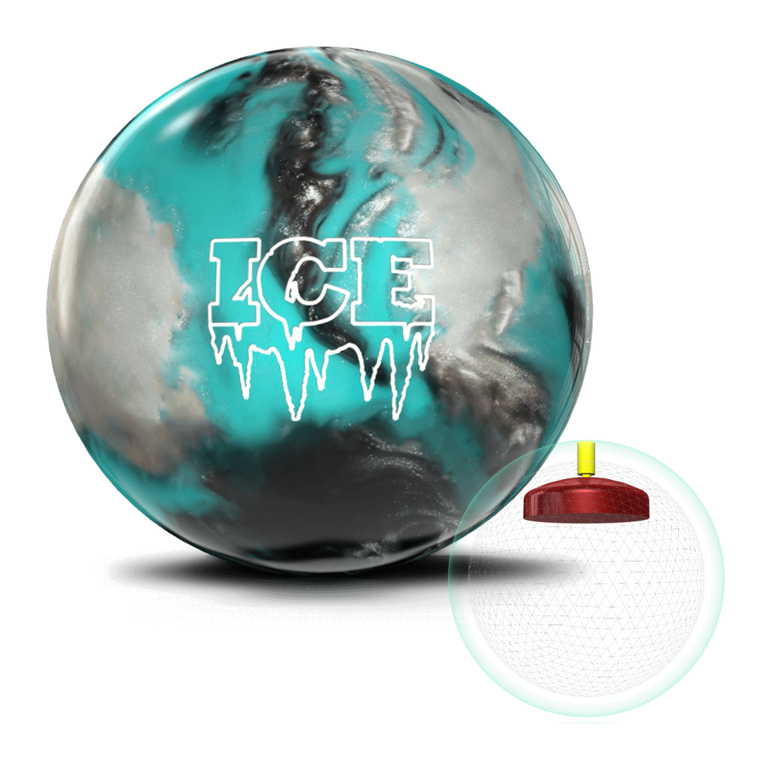Storm Ice - Teal/Silver/Graphite Bowling Ball Bowling Balls