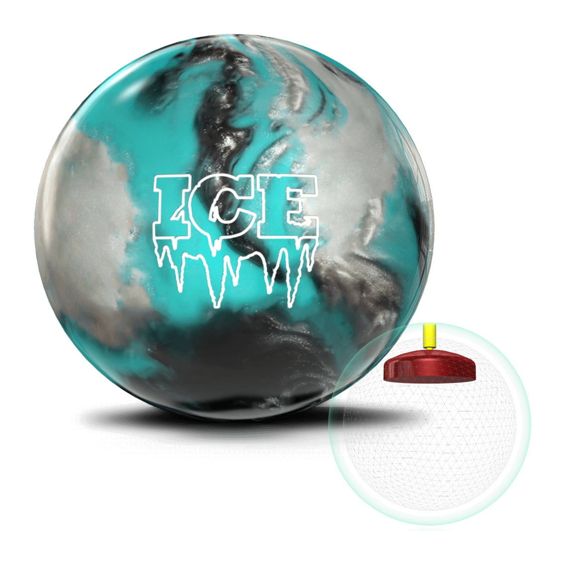 Storm Ice - Teal/Silver/Graphite Bowling Ball Bowling Balls
