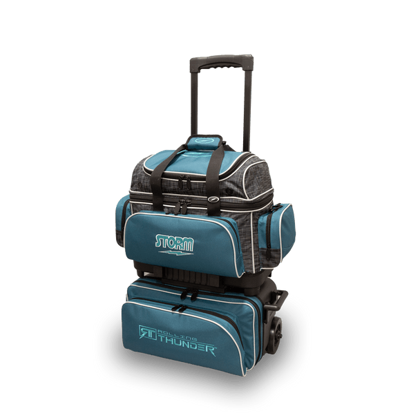 Storm Rolling Thunder 4 Ball Roller - Steel Blue/Black Bowling Bag Bowling Bag
