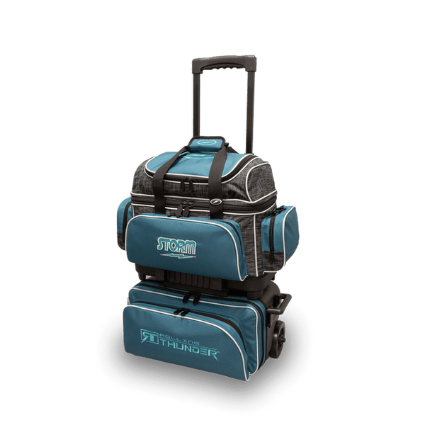 Storm Rolling Thunder 4 Ball Roller - Steel Blue/Black Bowling Bag Bowling Bag
