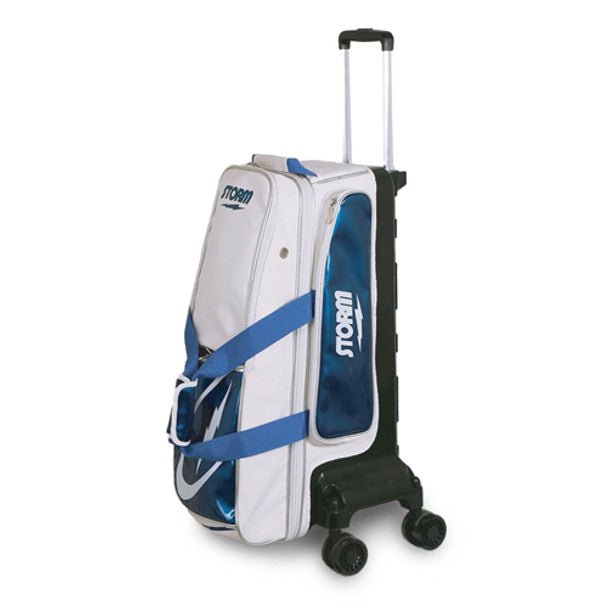 Storm Rolling Thunder Signature 3 Ball Roller Bowling Bag - White/Blue Bowling Bag