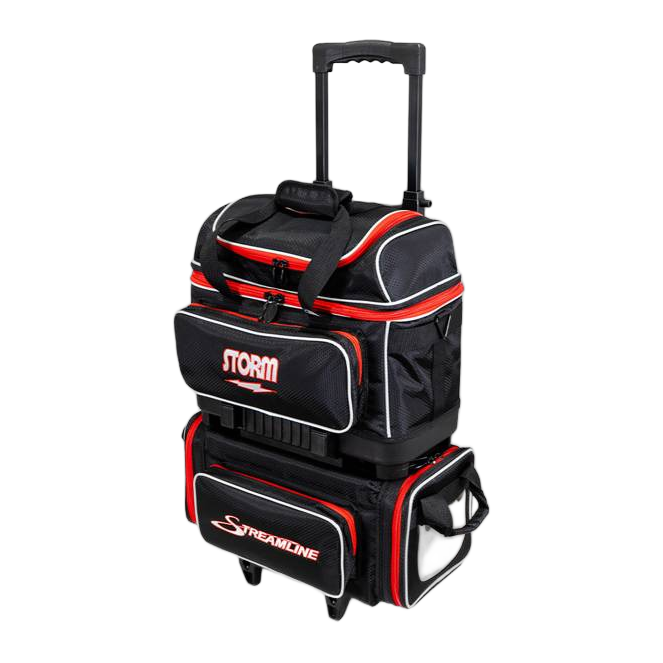 Storm Streamline 4-Ball Roller (HEX/DIAMOND) - Hex Black/Red