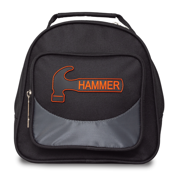 Hammer Plus 1 Single Tote Bowling Bag - Black/Grey - Black/Grey