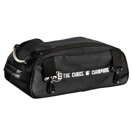 Vise 2-Ball Clear Top Shoe Bag - Black